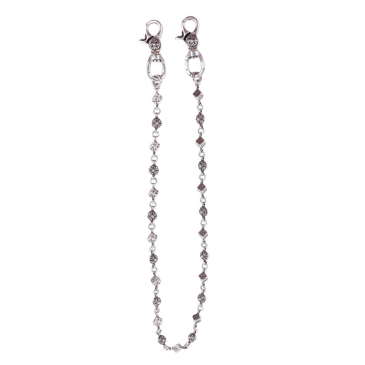 CHROME HEARTS DICE CROSS BALL WALLET CHAIN 26 LINK DOUBLE LOBSTER