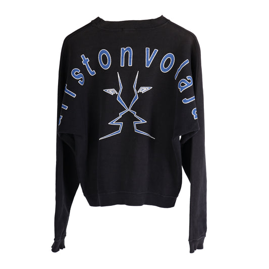 ARRSTON VOLAJU BLUE SCRIPT CREWNECK