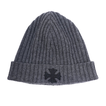 Chrome Hearts Leather Plus Cross Beanie