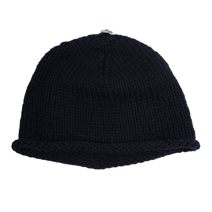CHROME HEARTS BLACK CROSS PATCH BEANIE