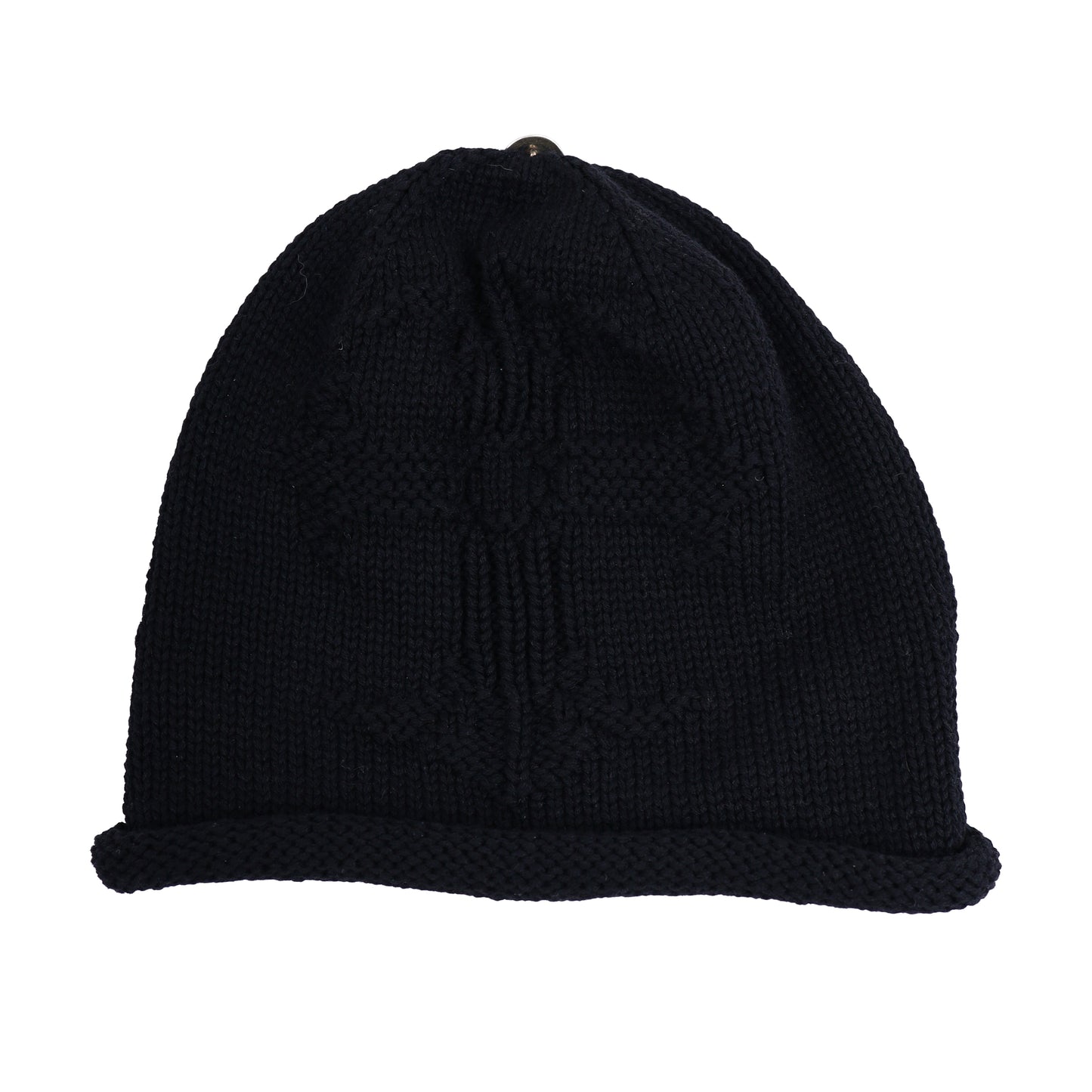 CHROME HEARTS CROSS WEAVE CASHMERE BEANIE