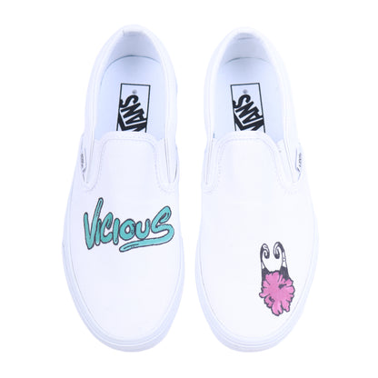MATTY BOY HAND DRAWN VANS SLIP ONS