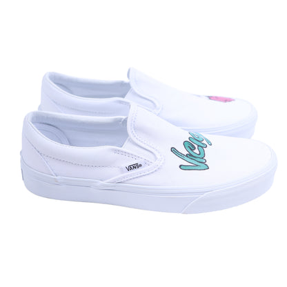 MATTY BOY HAND DRAWN VANS SLIP ONS