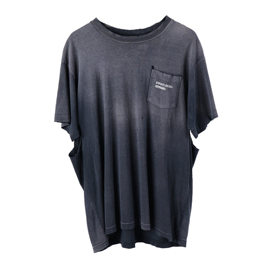 Thrashed Black ERD Pocket Tee