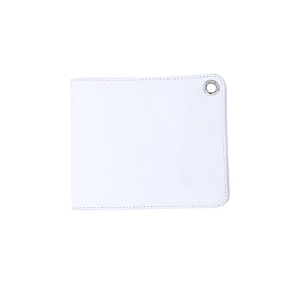 WHITE CHROME HEARTS BIFOLD HEART WALLET RHODIUM PLATED