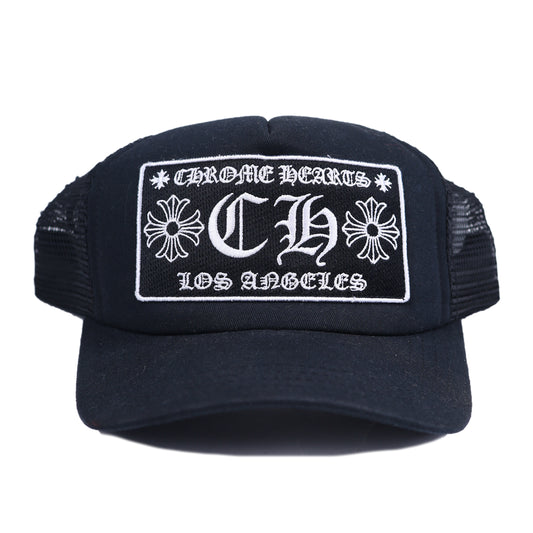 CHROME HEARTS BLACK LOS ANGELES TRUCKER HAT