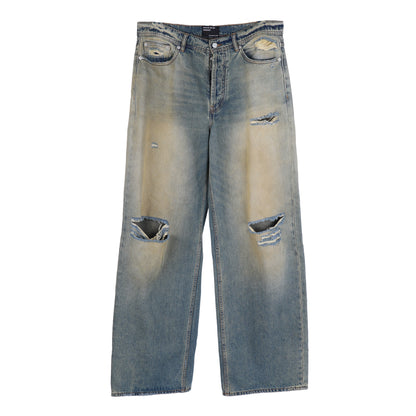 ERD LIGHT WASH BAGGY  DENIM SZ 36