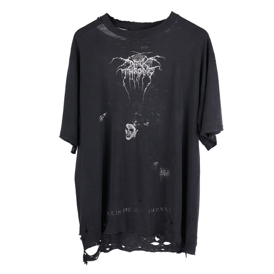 VINTAGE THRASHED FADED 'A BLAZE IN THE NORTHERN SKY' DARK THRONE T-SHIRT
