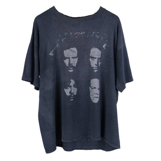 VINTAGE THRASHED FADED METALLICA BLACK ALBUM TOUR T-SHIRT