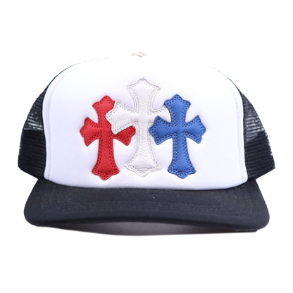 CHROME HEARTS CEMETERY 4TH OF JULY HAT RED WHITE BLUE
