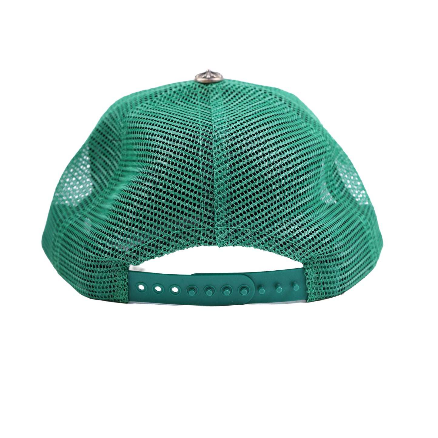 CHROME HEARTS GREEN HOLLYWOOD TRUCKER HAT