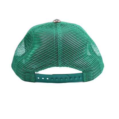 CHROME HEARTS GREEN HOLLYWOOD TRUCKER HAT