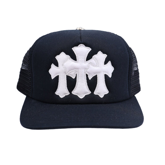 BLACK CEMETERY TRIPLE CROSS HAT