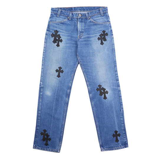 DARK WASH 517 CROSS PATCH LEVI'S DENIM