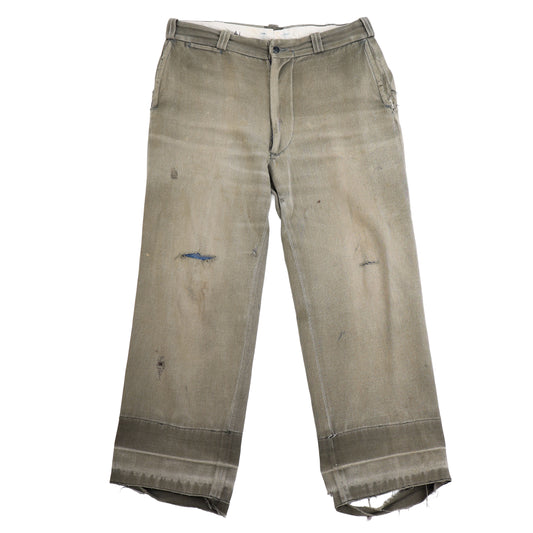 GREEN 1950S TRUE VINTAGE WORK PANTS