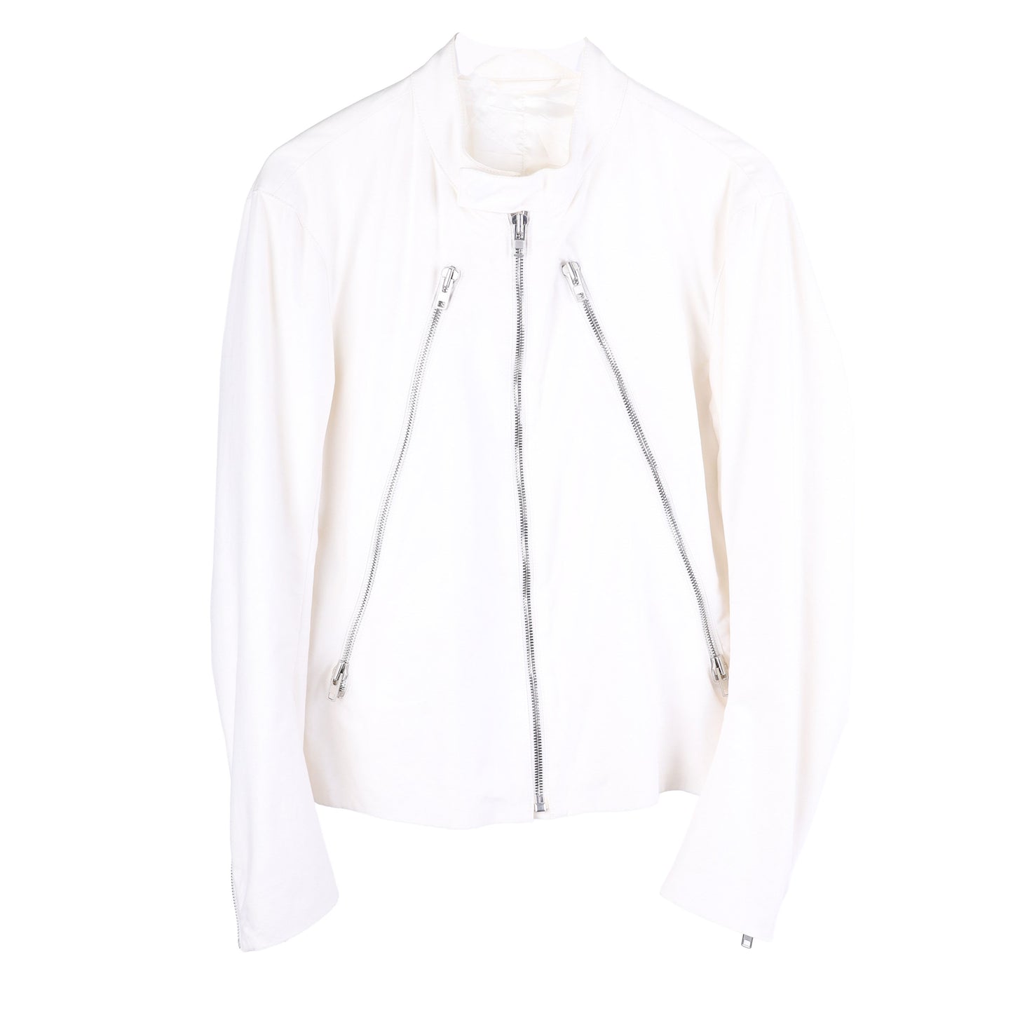 Maison Margiela White 5 Zip Moto Jacket