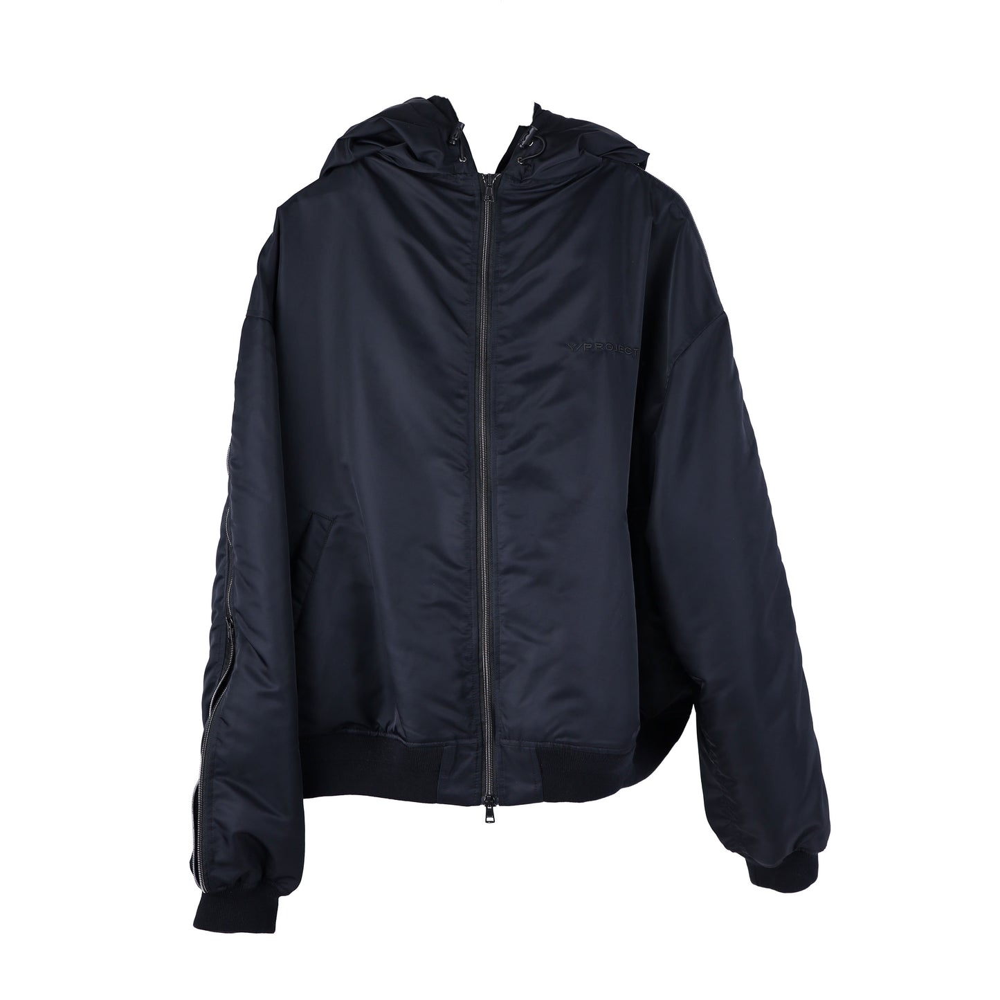 Y PROJECT SLEEVE ZIP HOODED BOMBER