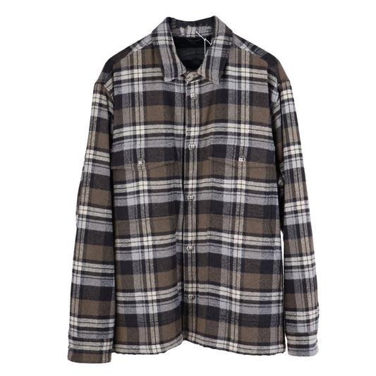 Chrome Hearts Green/ Brown Sherpa Lined Flannel