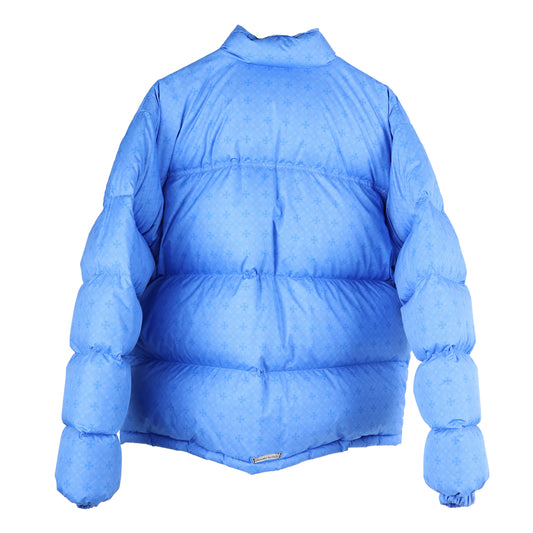 CHROME HEARTS BLUE PLUS MONOGRAM DOWN PUFFER JACKET