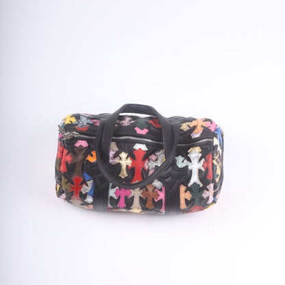 Chrome Hearts CH Multicolor Mini Cross Patch Duffle Bag
