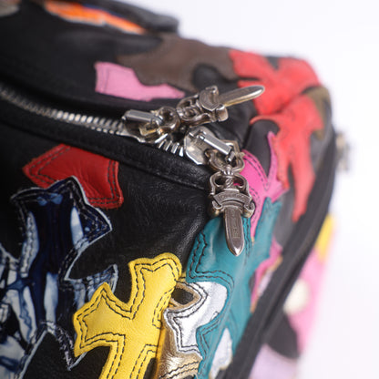 Chrome Hearts CH Multicolor Mini Cross Patch Duffle Bag
