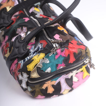 Chrome Hearts CH Multicolor Mini Cross Patch Duffle Bag