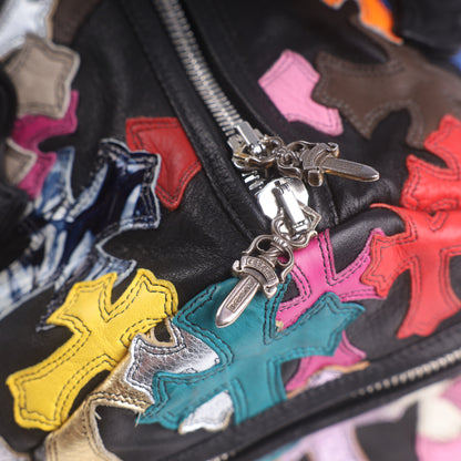 Chrome Hearts CH Multicolor Mini Cross Patch Duffle Bag