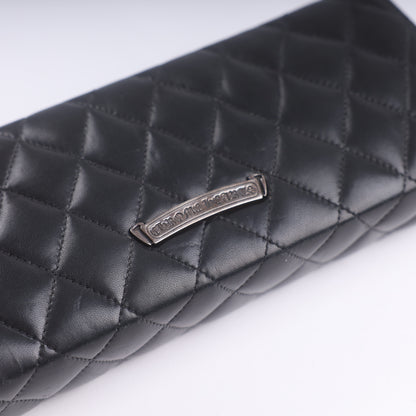 Chrome Hearts Quilted Leather Cross Clutch