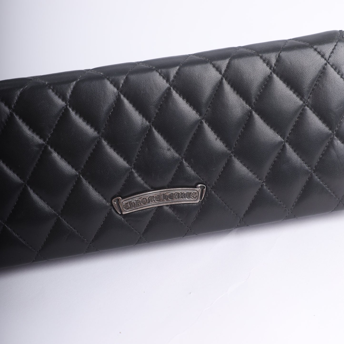 Chrome Hearts Quilted Leather Cross Clutch