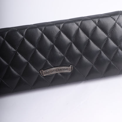 Chrome Hearts Quilted Leather Cross Clutch