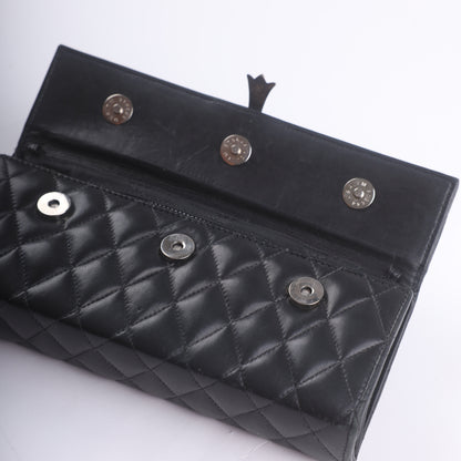 Chrome Hearts Quilted Leather Cross Clutch