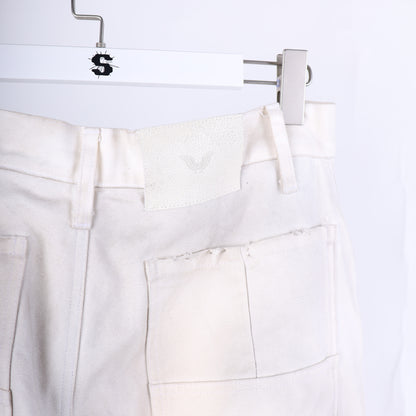 ALEXANDER DIGENOVA WHITE THRASHED PANTS