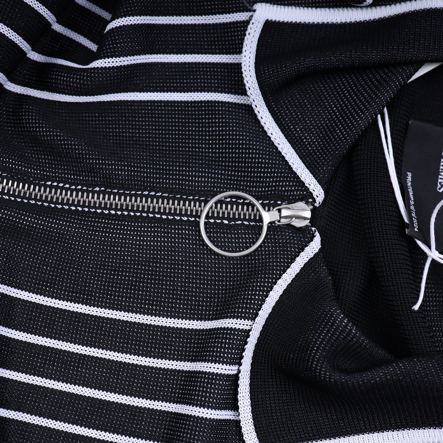 ERD PINSTRIPE POLO ZIP UP