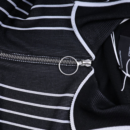 ERD PINSTRIPE POLO ZIP UP