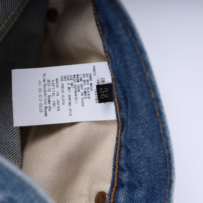 Kapital Bone Denim Shorts Blue