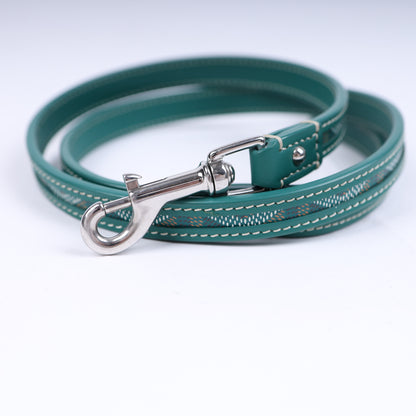 GOYARD GREEN DOG LEASH
