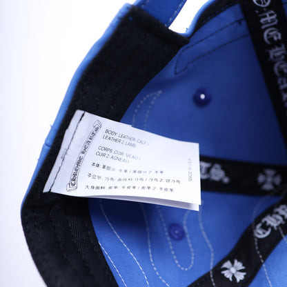 BLUE FLAME GAS STATION FULL LEATHER GUNSLINGER BUCKLE HAT