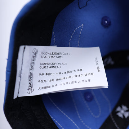 BLUE FLAME GAS STATION FULL LEATHER GUNSLINGER BUCKLE HAT