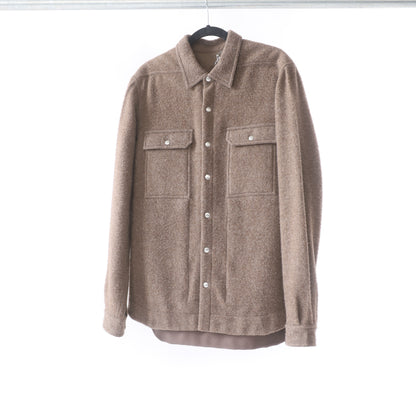 RICK OWENS BROWN PORTERVILLE FUZZY JACKET