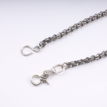Chrome Hearts 24inch Long Double B Ring Wallet Chain