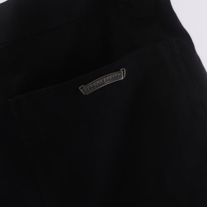 CHROME HEARTS BLACK CARPENTER SHORTS 36