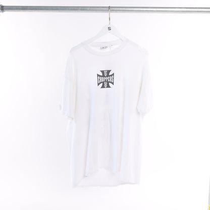 THRASHED WEST COAST CHOPPERS WHITE TEE XL