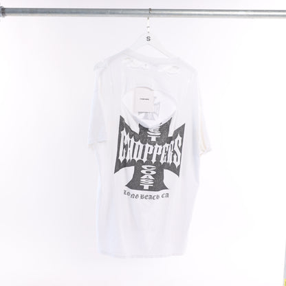 THRASHED WEST COAST CHOPPERS WHITE TEE XL