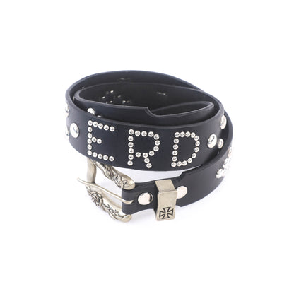 ENFANTS RICHES DEPRIMES STUDDED BLACK 'ERD' BELT 95