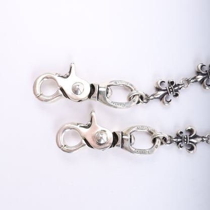 CHROME HEARTS FLEUR DE LIS WALLET CHAIN 11 LINK