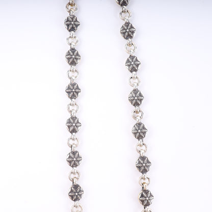 CHROME HEARTS STAR WALLET CHAIN WITH KEYRING 26 LINK