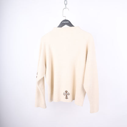 Chrome Hearts Pima Cotton Cheetah Patch Sweater