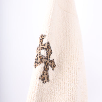 Chrome Hearts Pima Cotton Cheetah Patch Sweater