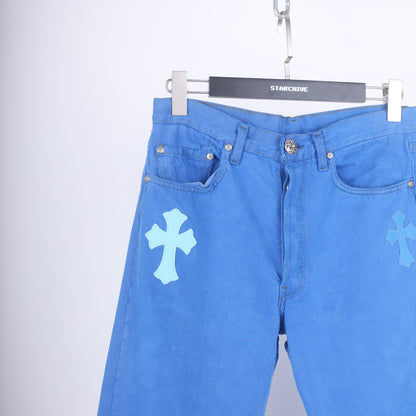 BLUE ON BLUE CROSS PATCH LEVI'S DENIM