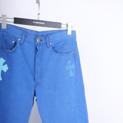 BLUE ON BLUE CROSS PATCH LEVI'S DENIM